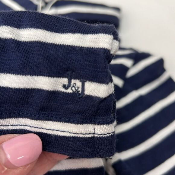 Janie and Jack 100049365 Navy and white The Striped Slub Polo size 18-24 m NWT - Picture 6 of 7